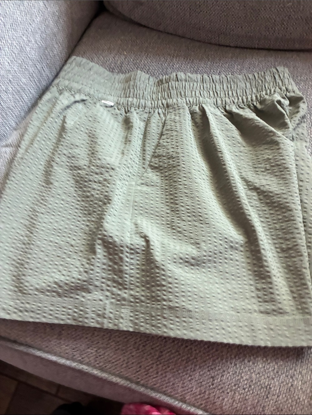 Light Green Women's Elastic Waist short